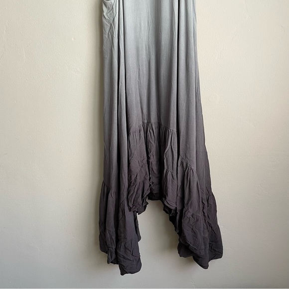 Mona B / Gray Ombré High Low Flowy Dress - Picture 3 of 11